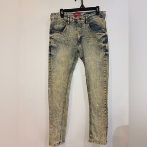 Mousai Trendy Blue Men's Skinny Jeans